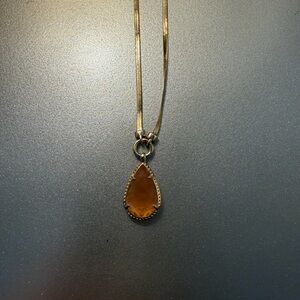 Kendra Scott Gold Teardrop Pendant Necklace